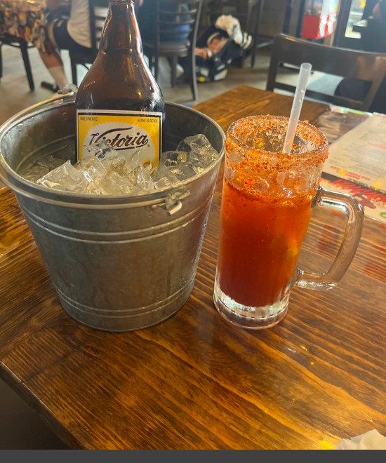 Michelada with Caguama Victoria